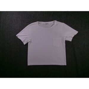 Wilfred Free Top Women XXS White Pocket Crew Neck Soft Tee Base Layer Capsule